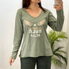 Camiseta Rock Star Alas Verde