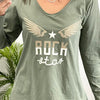 Camiseta Rock Star Alas Verde