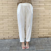 Pantalón Neutral Goma Blanco