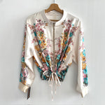 Chaqueta Raso Floral