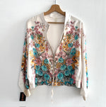 Chaqueta Raso Floral