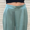 Pantalón Raso Plazzo Pinza Verde