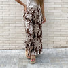 Pantalón Fluido Estampado Emy Marrón