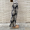 Pantalón Fluido Estampado Emy Negro
