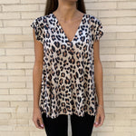 Blusa Volantes Animal Print