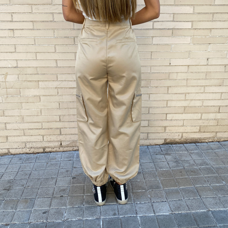 Pantalón Cargo New York Beige