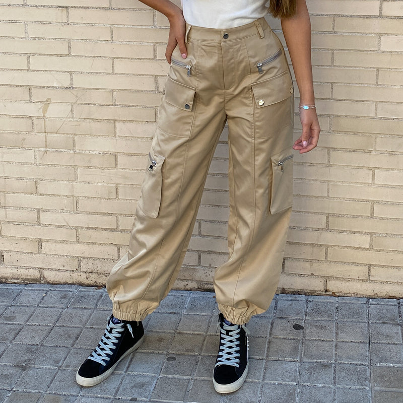 Pantalón Cargo New York Beige