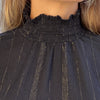 Blusa Bambula Cuello Cisne Negro