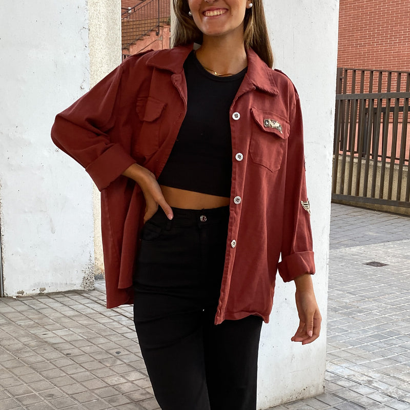 Sobrecamisa Tejana Parchas Teja