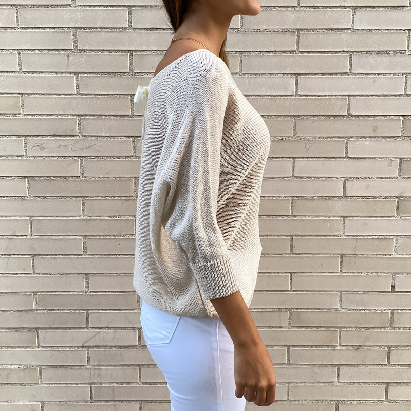 Jersey Lazo Espalda Beige