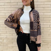 Chaqueta Bomber Ante Animal Print