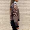 Chaqueta Bomber Ante Animal Print