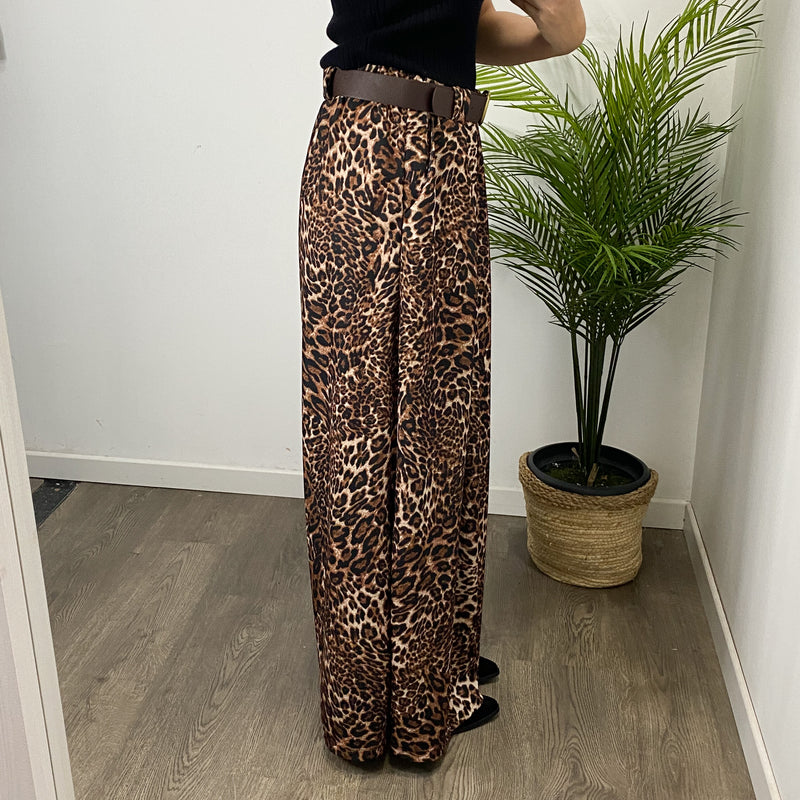 Pantalón Ancho Animal Print