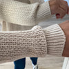 Jersey V Tejido Det Liso Beige