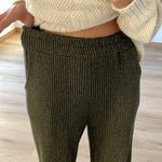 Pantalón Palazzo Comfy Det Oro Verde