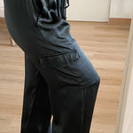 Pantalón Raso Cargo Gris