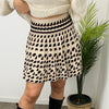 Falda Punto Plisada Animal Print