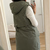 Chaleco Acolchado Largo Parka Verde