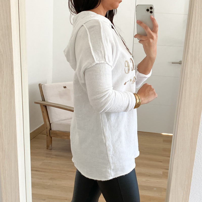 Sudadera La Dolce Vita Blanca