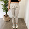 Pantalón Elástico Cargo 2 Beige