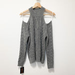 Jersey Hombros Descubiertos Gris Oscuro